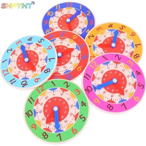 Colorful Clocks Toys Clock Toys Hour Minute Second Cognitionfor Kids Early Preschool Teaching Aids Montessori Wooden Children
