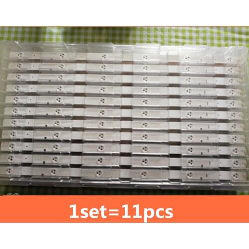 11 pieces LED Backlight strip for Samsung 50'' TV 2014CHI500 3228 06 REV1.0 140714 LED50EC290N LM41-00107E/00098A 6LED 505mm