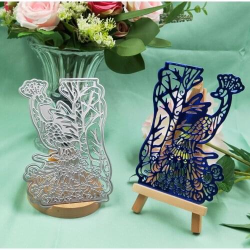 Peacock metal cutting die 2019 new DIY scrapbook for card, envelope and gift card decoration embossing process molds