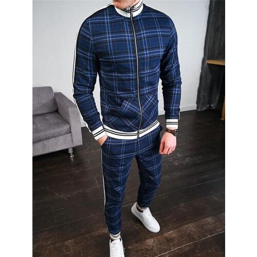 New Male Sweatshirt Tracksuit Jackets Zipper Set Mens set Tracksuit Set Sweatpants Multi-pocket Fashion High Street Jackets Sets