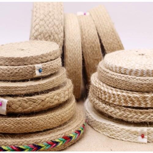 MIXED Hemp Rope 10MM-60MM X11yards/LOT Rustic Wedding Decoration Jute Twine Thin Twisted Jute Rope String Cord Christmas Lace