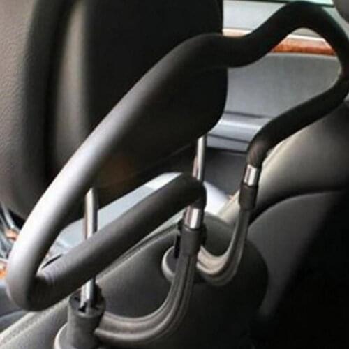 Car Seat Headrest Back Clothes Coat Suit Hanger Vehicle Faux Leather Holder Rear Rack Auto Seat Accessories