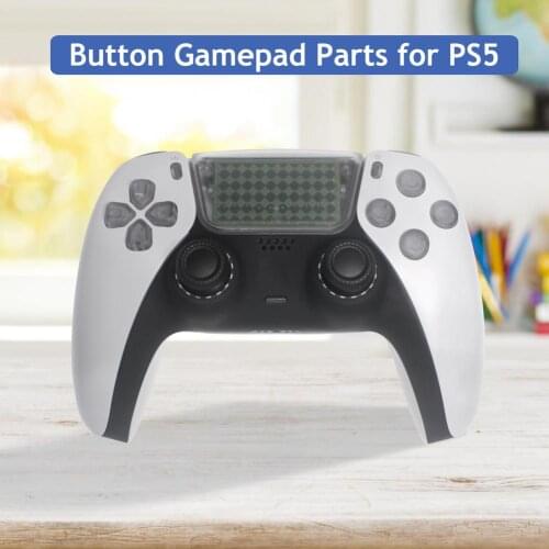 Game Handle Replacement Key Controller Button Transparent Key Button For PS5 Game Handle Accessories Transparent White