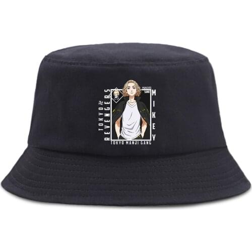 Tokyo Revengers Manjiro Sano Mikey Fishing Hat Cotton Harajuku Panama 2021 Women Casual Beach Sun Summer Bucket Bob Caps Unisex