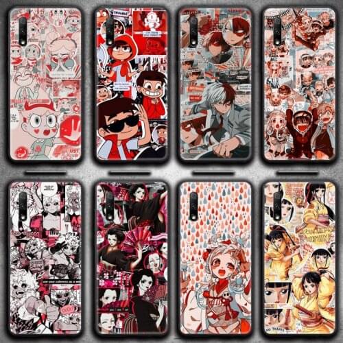 TOPCASHOP Japanese Anime Collection Phone Case For Huawei Nova 6se 7 7pro 7se honor 7A 8A 7C 9C Play