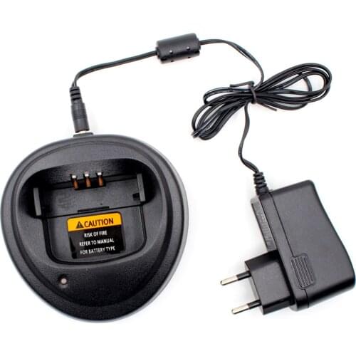 SOONHUA Universal Battery Charger With EU Plug Adapter 100-240V For MOTOROLA Radio Walkie Talkie EP450 GP3188 GP3688 CP040