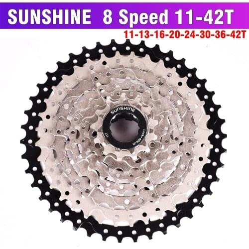 SUNSHINE MTB Bike Freewheel For 8 speed 8S 11-32 36 40 42T MTB Mountain Bike Flywheel 8 24 Speed Cassette Sprocket