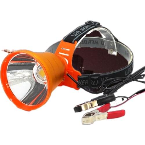 V bright headlights led light converging spot astigmatism large long-range external battery to catch fish fishing lamp fishing t