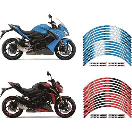 High quality motorcycle wheel decals waterproof Reflective stickers rim stripes For SUZUKI GSXS 1000 GSXS1000