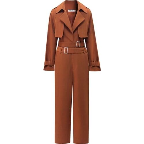 2020 New Autumn Pant Suits Women Runway High Quality Ladies Office Wear Work Blazer Suit Jacket Two Piece Set Pantsuits Clothing