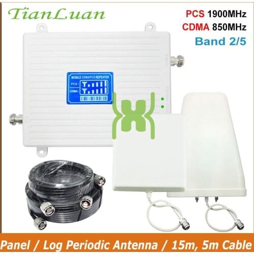 LCD Display CDMA 850MHz PCS 1900MHz Cell Phone Signal Amplifier 2G GSM 3G UMTS 850 PCS LTE 1900 Mobile Phone Booster Repeater