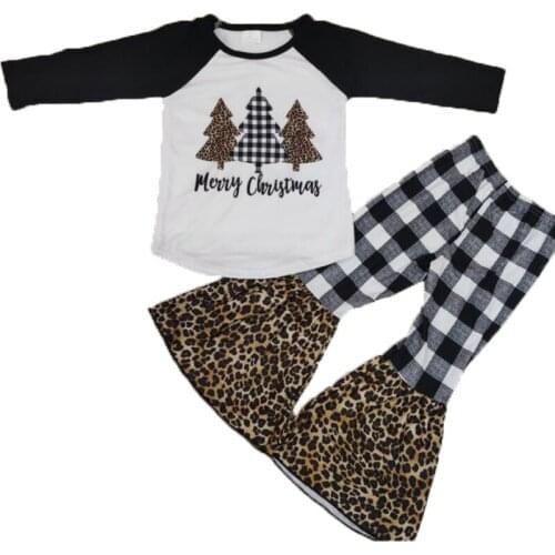 2019 3M-16T Spring Autumn Clothes Boys Girl Clothing-Sets Toddler Kids Long Sleeve Tops and Pants Christmas Day Outfits