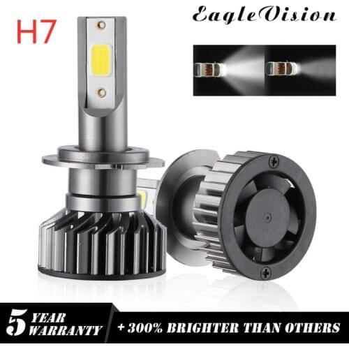 2X Super bright COB Chip H7 CAR LED Headlight Kit 110W 26000LM High Power Bulb 6000K White Plug and Play Car Led Headligh