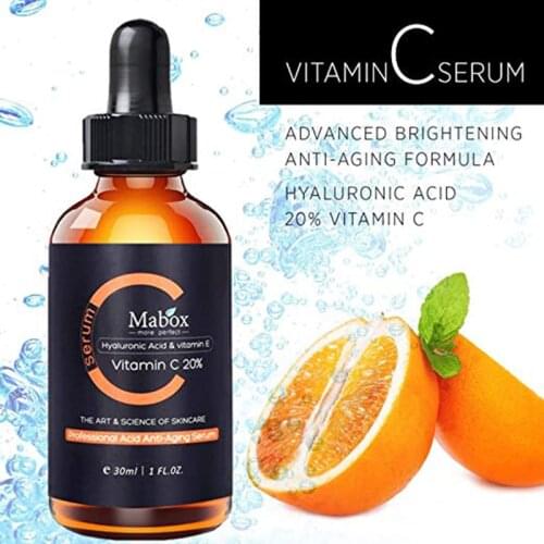 30ML Vitamin C Lemon Essence Whitening Anti-aging Wrinkle VC Essence Hyaluronic Acid Vitamins For Facial And Eye Care TSLM1