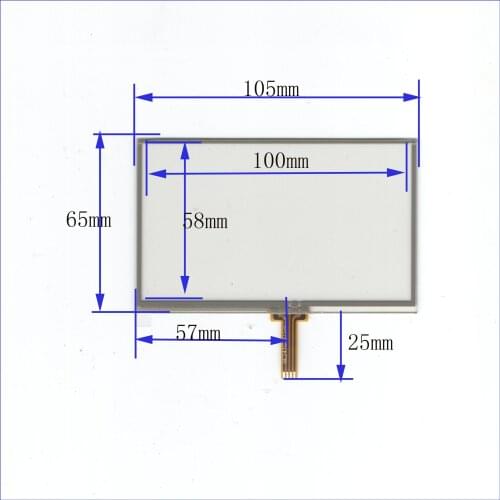 4.3-inch,4-wire,universal touch handwriting screen , outer screen welding type, 105mm*65mm,5 pieces