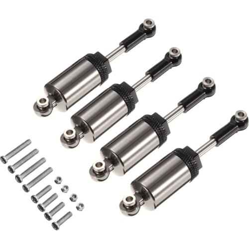 4Pcs Alloy Shock Absorber for WPL 1:16 Henglong C-14 C-24 Pickup Crawler Half Truck RC Car Spare Parts Upgrade Modified Parts