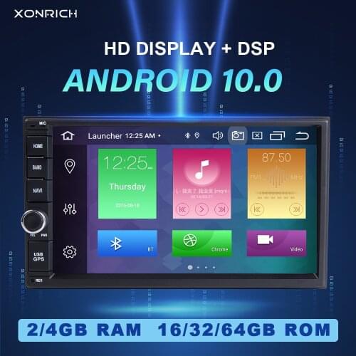 DSP 2 din Android 10 Car Radio Head Unit For Nissan Note Xtrail Qashqai Almera Universal Multimedia Audio GPS Navigation Stereo