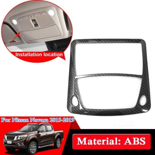 Car Styling Rear Reading Lamp Cover For Nissan Navara NP300 D23 2017-2019 Car Interior Rear Reading Light Covers Auto Stickers