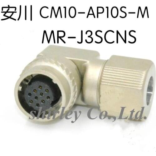 Free shiiping 1pcs NEW Curved needle connector CM10-AP10S-M-D CM10-AP10S Socket 10pin MR-J3SCNS