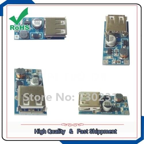 Free Shipping 2Pcs Mini DC-DC USB 0.9V-5V to 5V Boost Step-up Power Supply Module PFM Control step up board converter