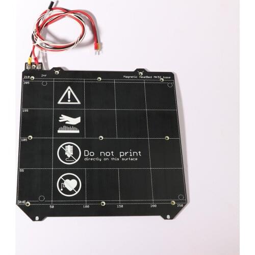 3d Printer Parts Clone Prusa i3 3d printer heated bed Magnetic MK52 Heatbed 24V / 12V assembly
