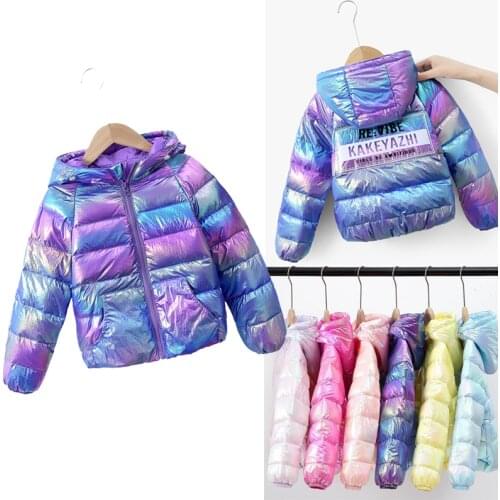 Boys and Girls Winter New Products Childrens Lightweight Down Jacket White Duck Down Girls Fashion Children Warm Coat