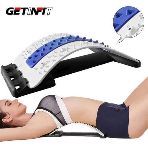 Getinfit New Magnet Acupuncture Stretching Massage Equipment Back Massager Stretcher Corrector Back Spine Pain Relief