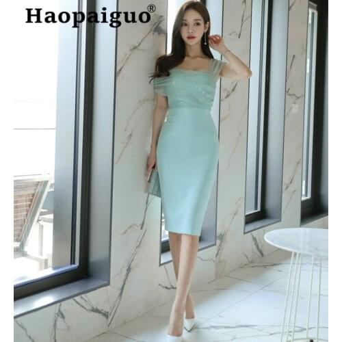 Зеленые летние платья Haopaiguo China At AliExpress