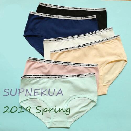 3Pcs Cotton Underwear Girl Solid Color Thongs Soft Panties Teenages Candy Color Briefs Puberty Lingerie Calcinha Infantil