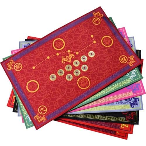 Chinese Feng Shui Wufu Linmen five elements coin Babgua Big Dipper Door mat Flannel Home Decoration Non-slip Floor Mat