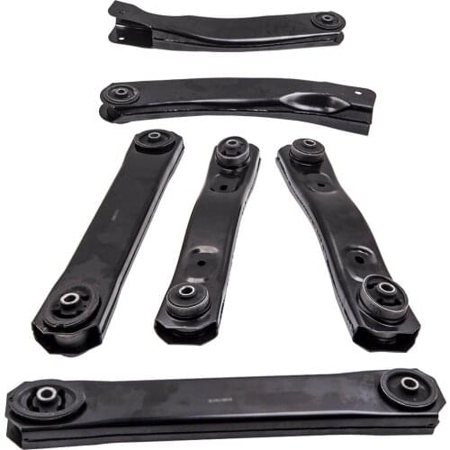For Jeep Grand Cherokee New 6pc Rear Front Upper Lower Control Arm Set 1999-2004