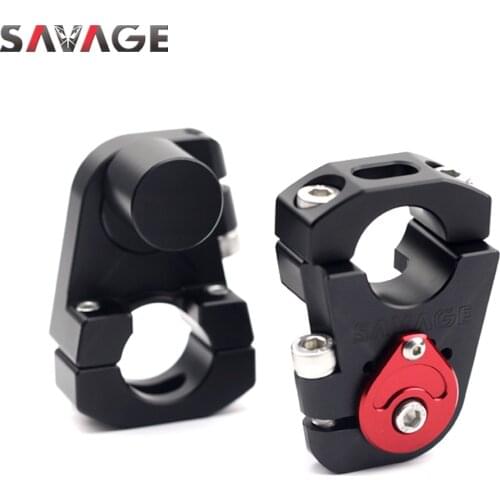 Universal 28mm 1 1/8" Handlebar Risers Bracket Handle Bar Clamp Covers Motorcycle Accessories Adjustable CNC Rise Height 50mm