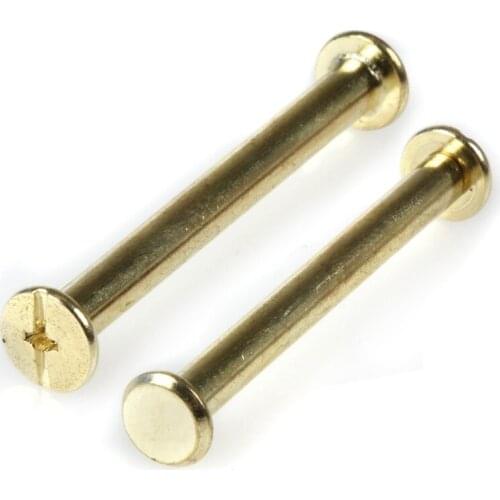 M5*35 Plated Copper Account Screw Rivet /Book Screw / Album Sample Book Docking Cook Pin M5 Hardware
