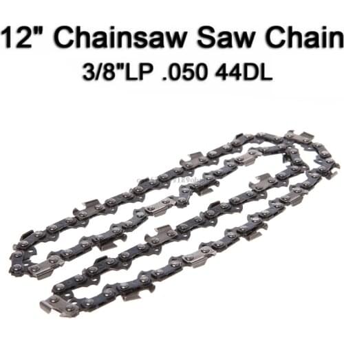 12'' Metal Chainsaw Saw Chain Blade 3/8''LP .050 Gauge 44DL Pole Cut Wood Quick