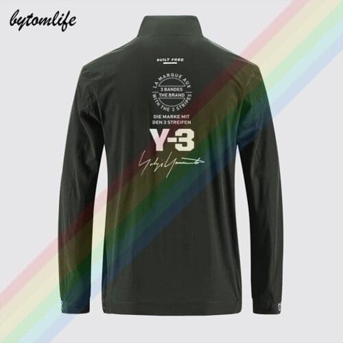 Yohji Yamamoto 3y motorcycle jacket mens street windbreaker zipper thin jacket mens