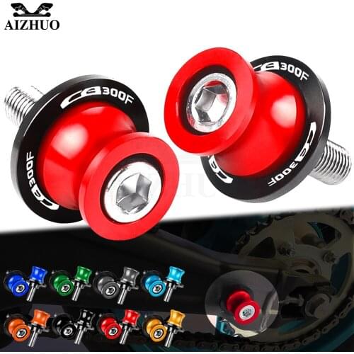 Motorcycle Accessories CBR300 R CNC Aluminum Swingarm Spools M8 FOR HONDA CBR300R CB300F FA 2014-2018 Stand Screws CB300 F LOGO