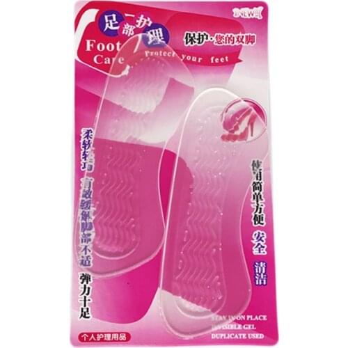 Jron silica gel stickers invisible Rearfoot transparent slip-resistant foot shoes stickers,high heel shoe pad insoles foot care