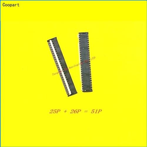 Coopart New 51PIN LCD Display Touch FPC Connector Port Plug on Mainboard for HTC Huawei Lenovo ZTE Jiayu Zopo THL Oppo
