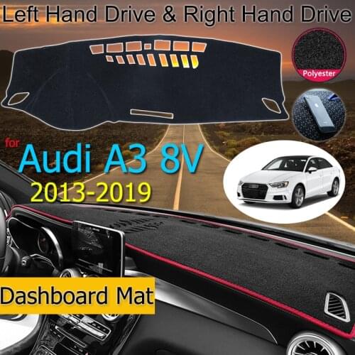 For Audi A3 8V 2013-2019 Anti-Slip Mat Dashboard Cover Pad Sun Shade Dashmat Carpet Accessories S-line