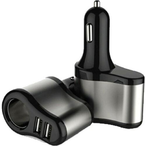 Dual USB Electronic Cigarette Lighter Car Lighter Charger Socket Splitter Adapter 3.1A Charger for iPhone Phone 12V-24V
