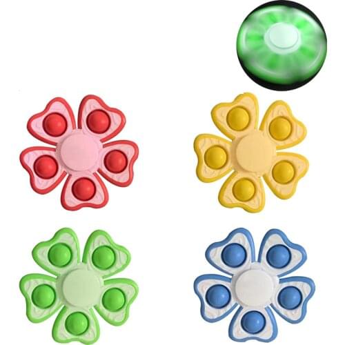 Finger hand spinner pops bubble its simple dimple fidget toy anti stress relief anxiety sensory for autism adhd children adults