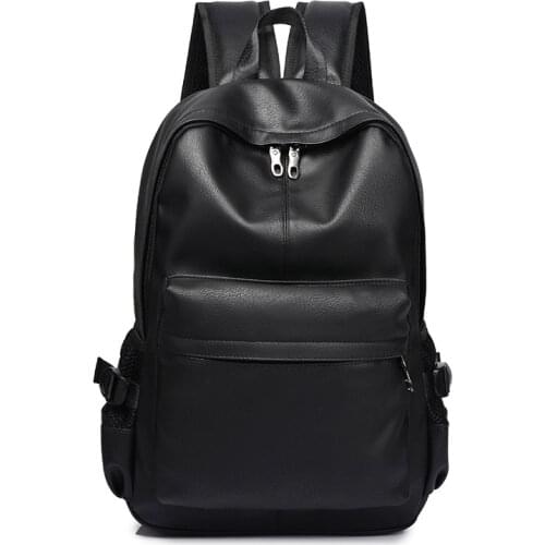 New Fashion Men Backpack Mens Backpacks for Teenager Luxury Designer PU Leather Backpacks Male High Quality Travel Backpacks
