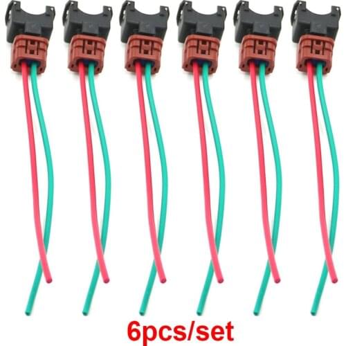 X6 FUEL INJECTOR CONNECTOR for NISSAN 300ZX Z32 90-94TT 90-93NA PIGTAIL HARNESS Maxima Base Coupe/Turbo 2-Door / GL Sedan 4-Door