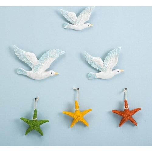 Modern Seagulls Peace Dove Resin Wall Mural Craft Office Store Club Wall Hanging Decoration Home Livingroom Wall Sticker Artwork