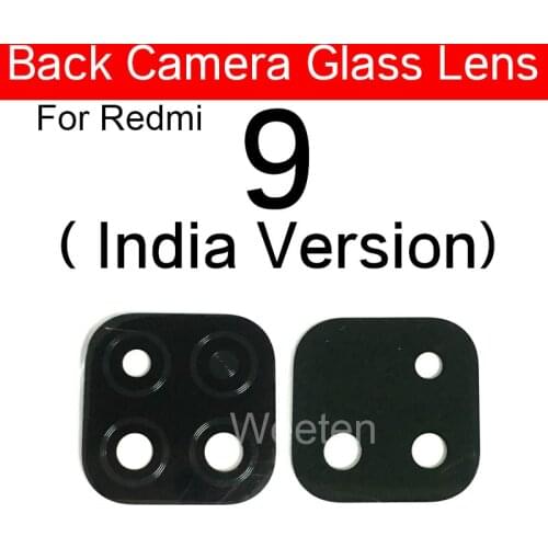 Back Camera Glass Lens For Xiaomi Redmi 9 India Version Main Rear Glass Lens With Adhesive Sticker Glue Repair Replacement Parts