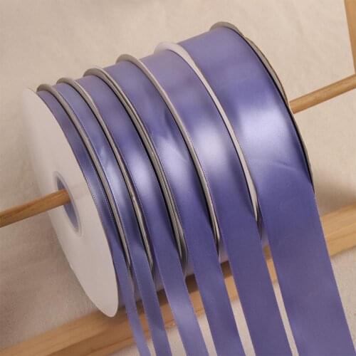 Light Purple 100Yards/Roll Polyester Ribbon Satin Ribbons Wedding Party Christmas Decoration Cake Gift Box Wrap DIY Accessories