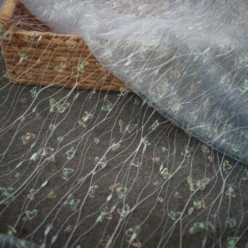Thin Soft Mesh Cloth Dress Clothing Lace Fabric Wedding Decoration Sewing Dress Fabric Needlework