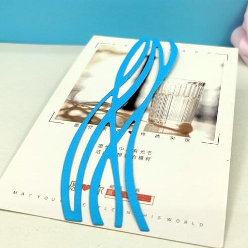 Sea Wave Cutting Dies Scrapbooking DIY Cut Die Mold Fustelle Album Card Decorative Crafts Embossing Folder Clear Stamps And Die