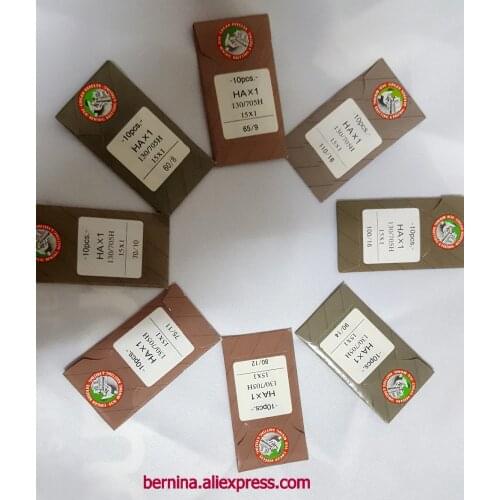 JAPAN ORGAN 10pcs HA x 1,130/705H,15x1 Needles Size #8 #9 #11 #12 #14 #16 #18 for singer juki brother bernina pfaff elna janome