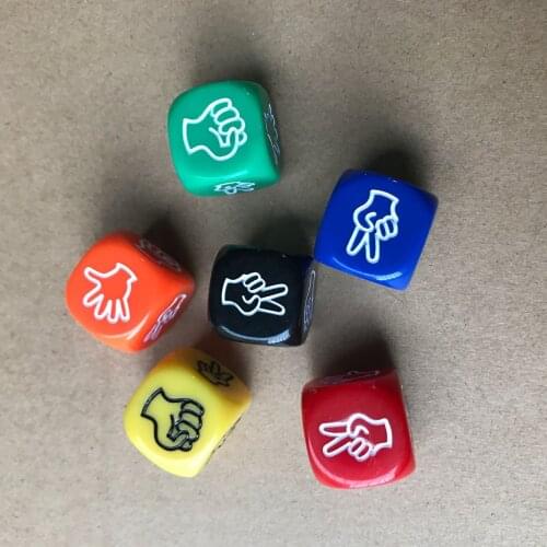 1Pcs Funny Dice Board Games Toy Creative Finger-guessing Game Dice Rock Paper Scissors Game Scissors Stone Family Party Supplies